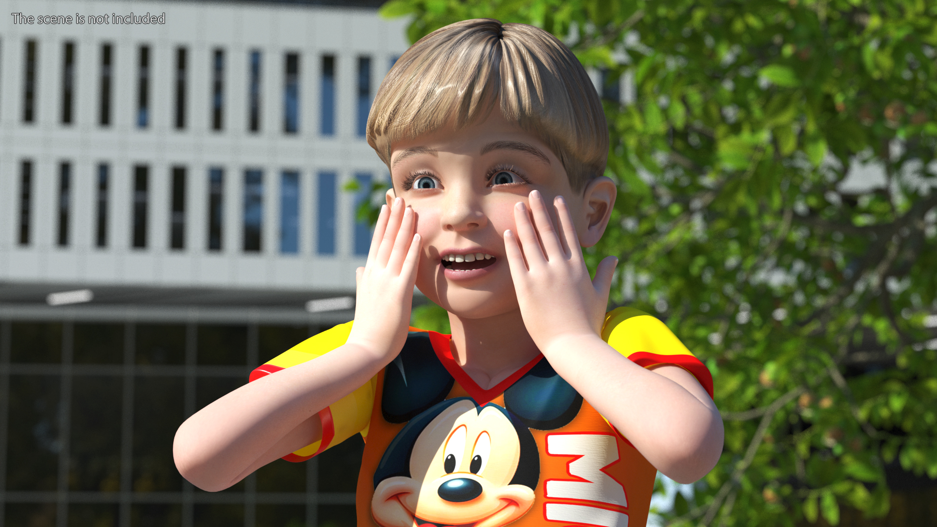 3D Realistic Child Boy Rigged