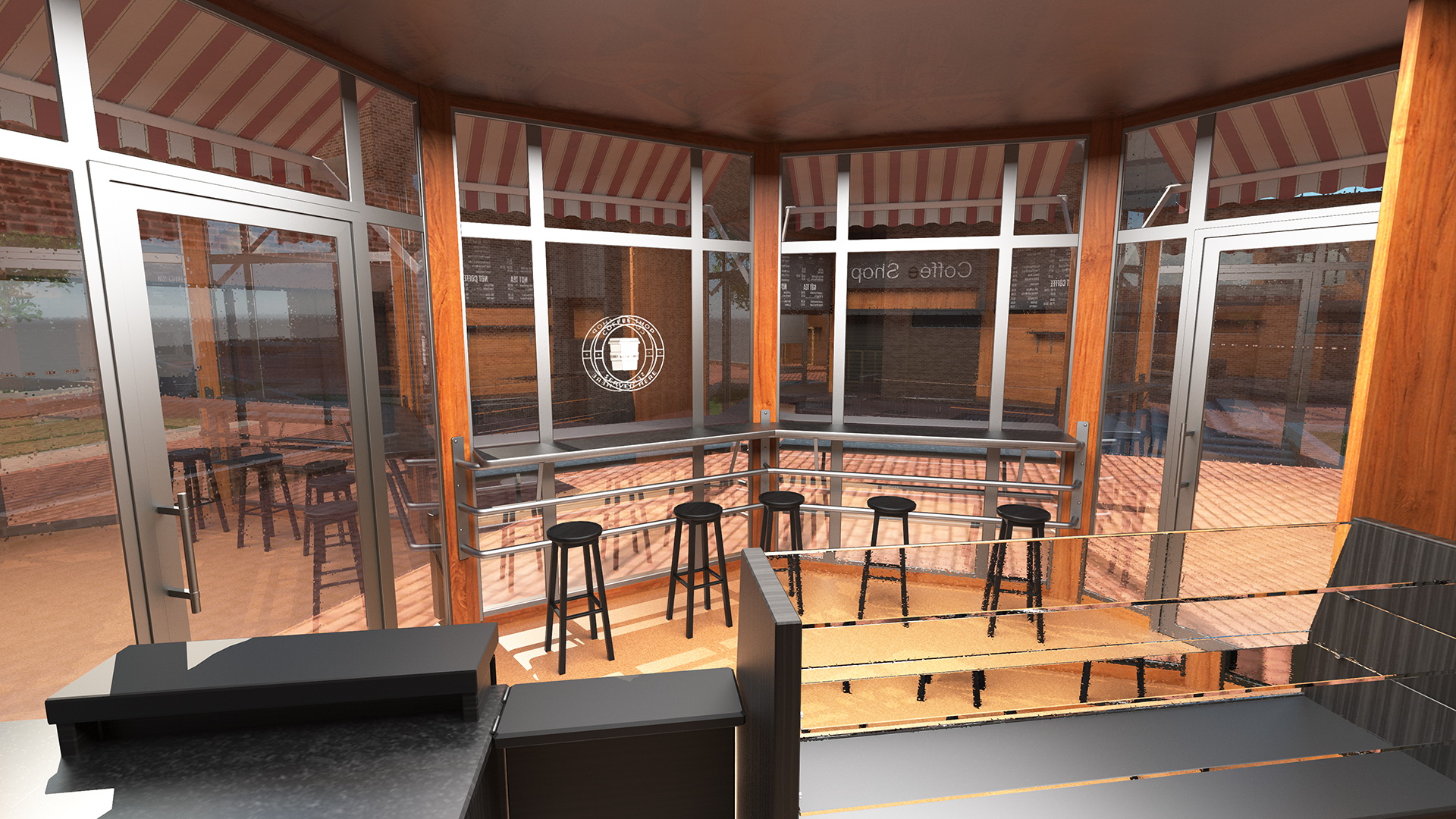 3D model Coffee Shop Building