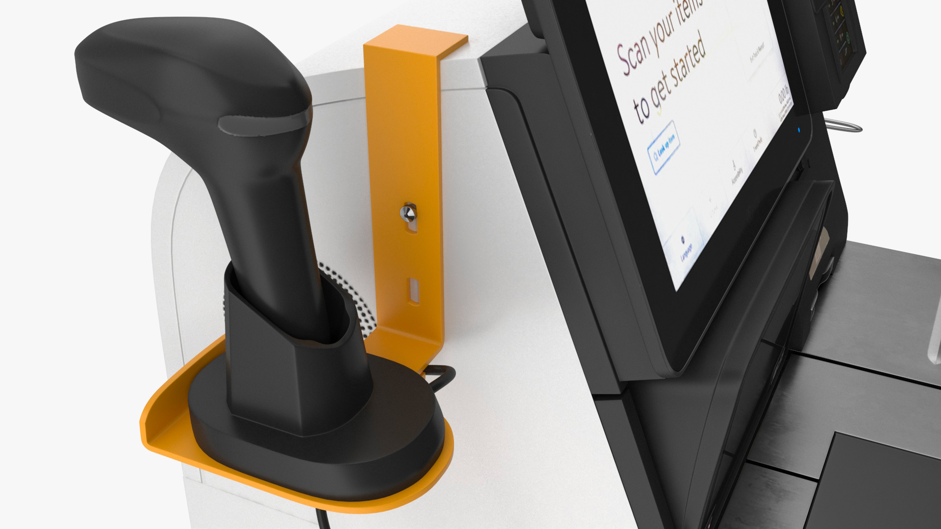 Retail Self Service Checkout Kiosk 3D model