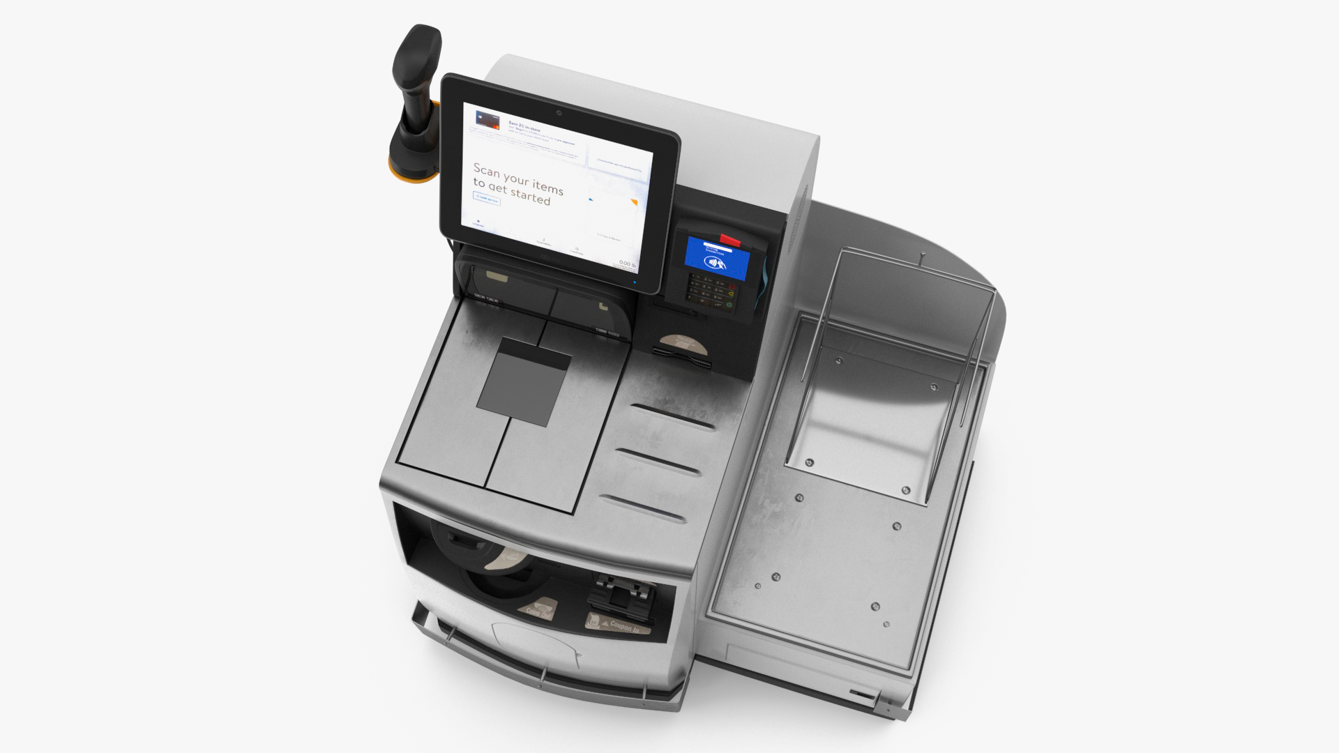 Retail Self Service Checkout Kiosk 3D model