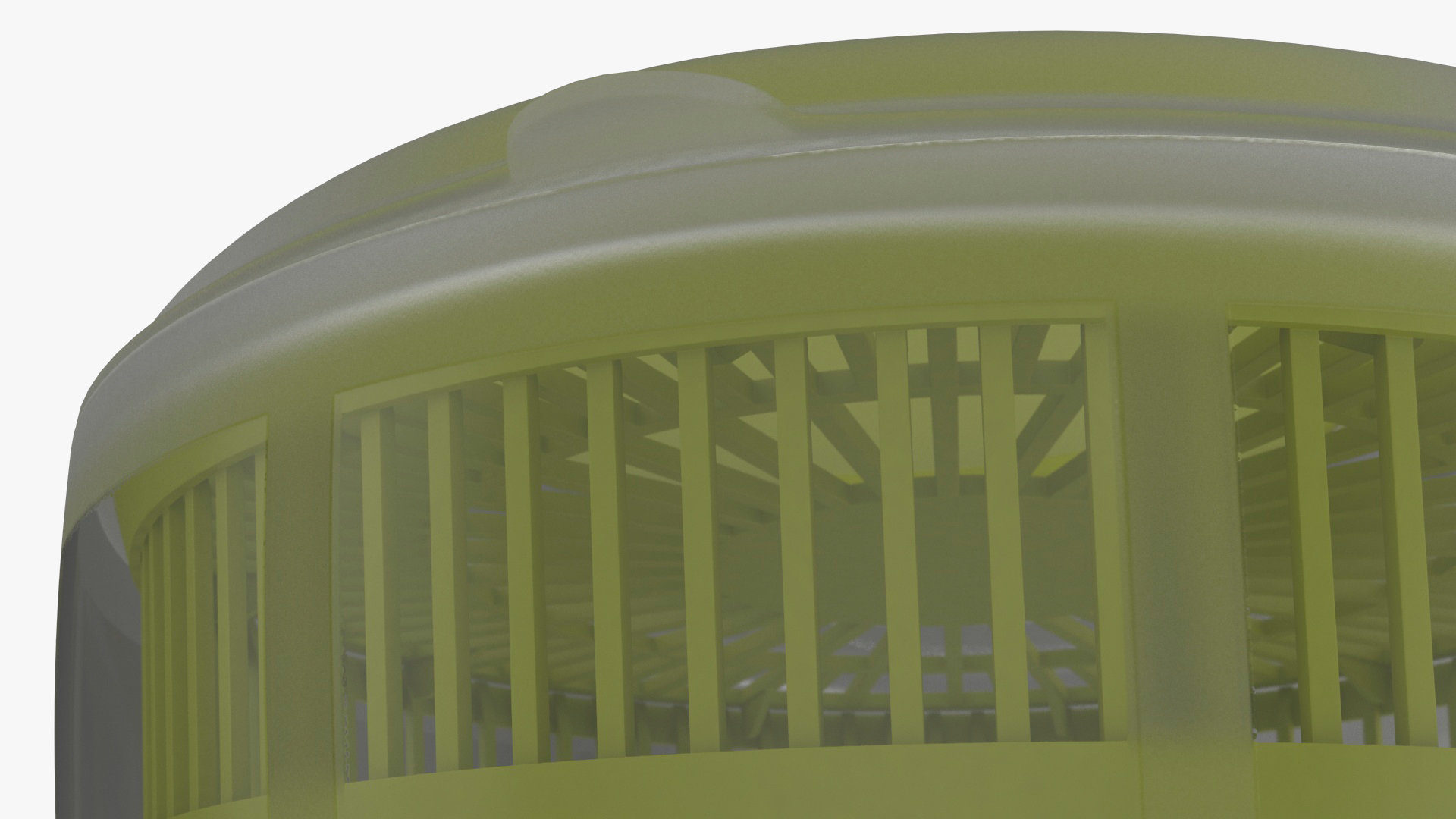 Plastic Salad Spinner Green 3D