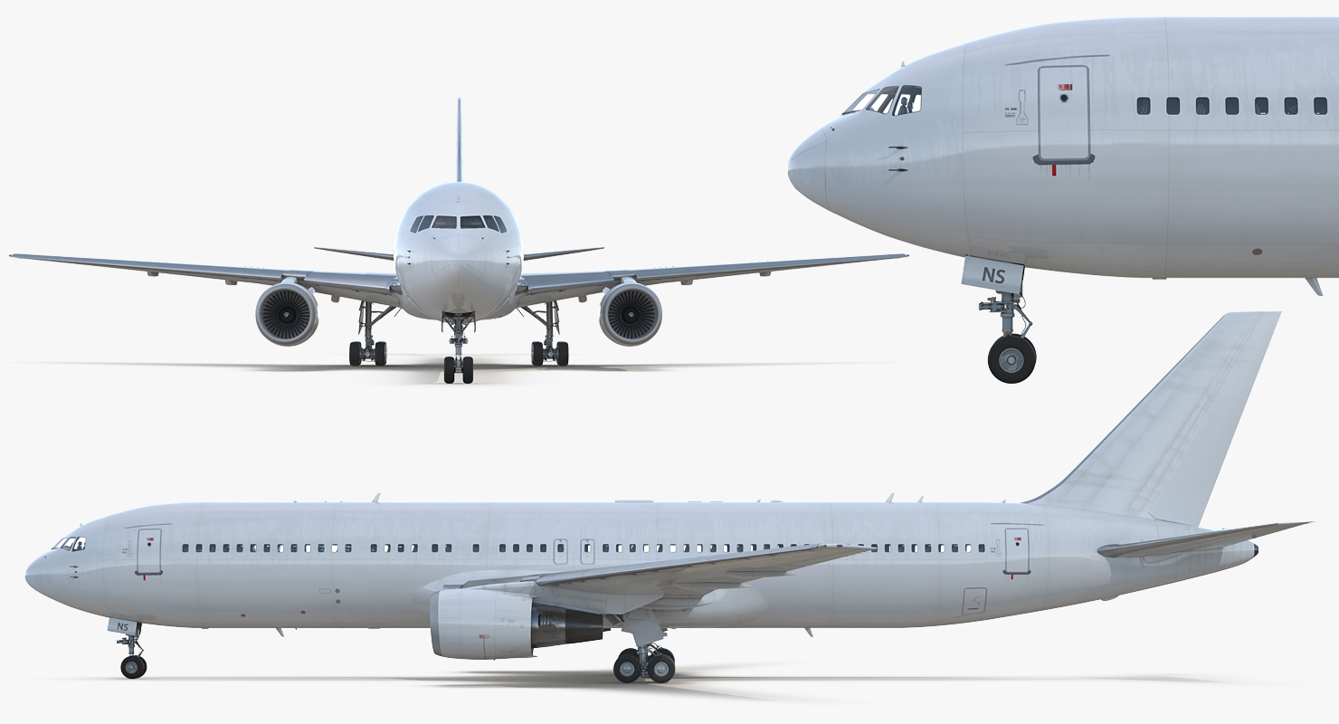 Boeing 767 300 Generic Rigged 3D model