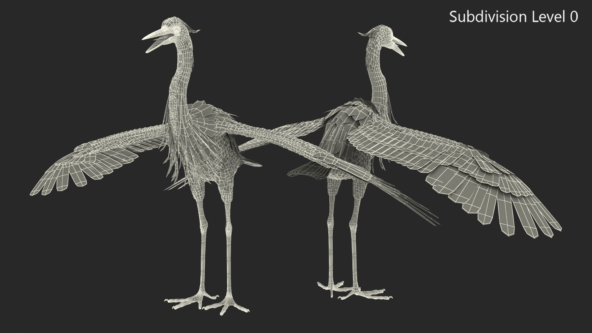 3D model Grey Heron