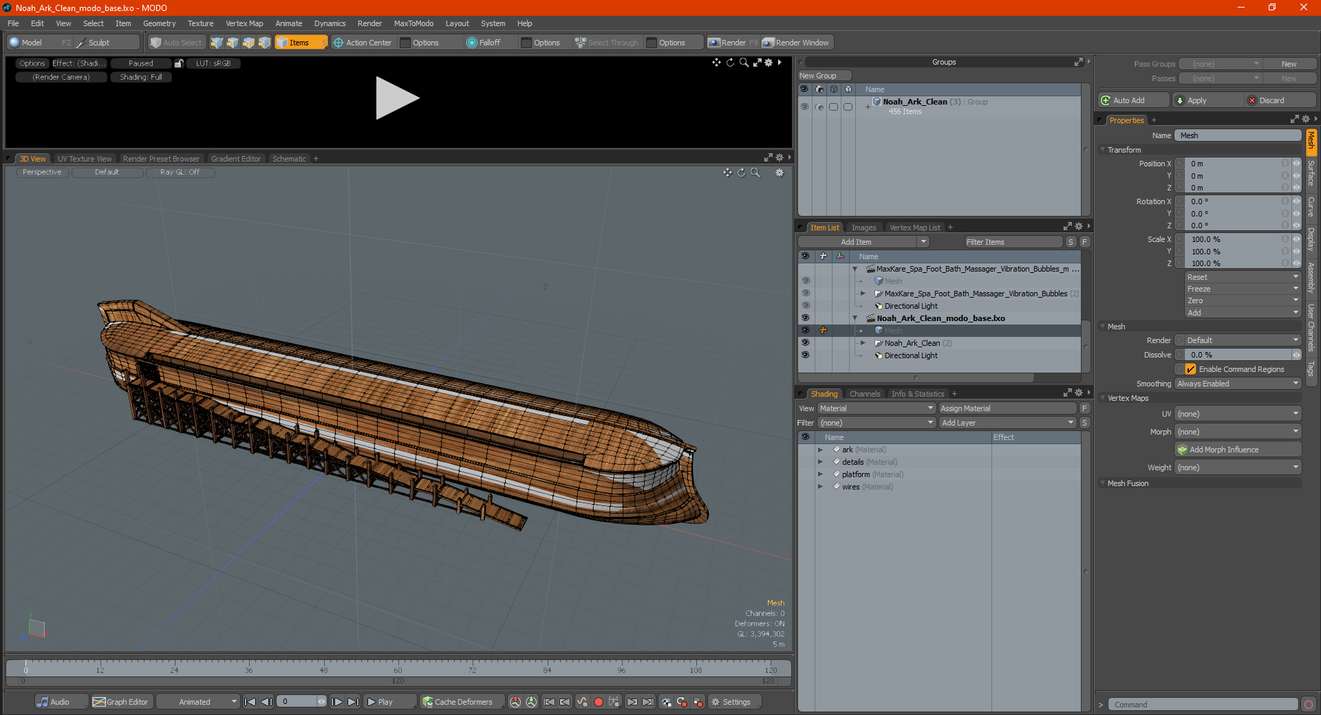 Noah Ark Clean 3D model