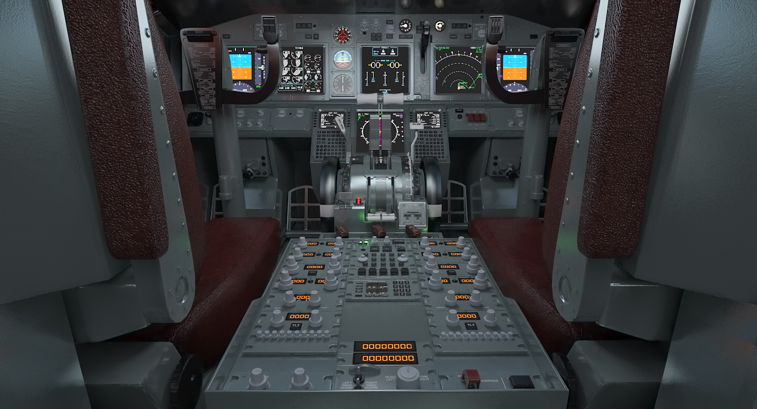 3D Boeing 737 800 with Interior Ryanair