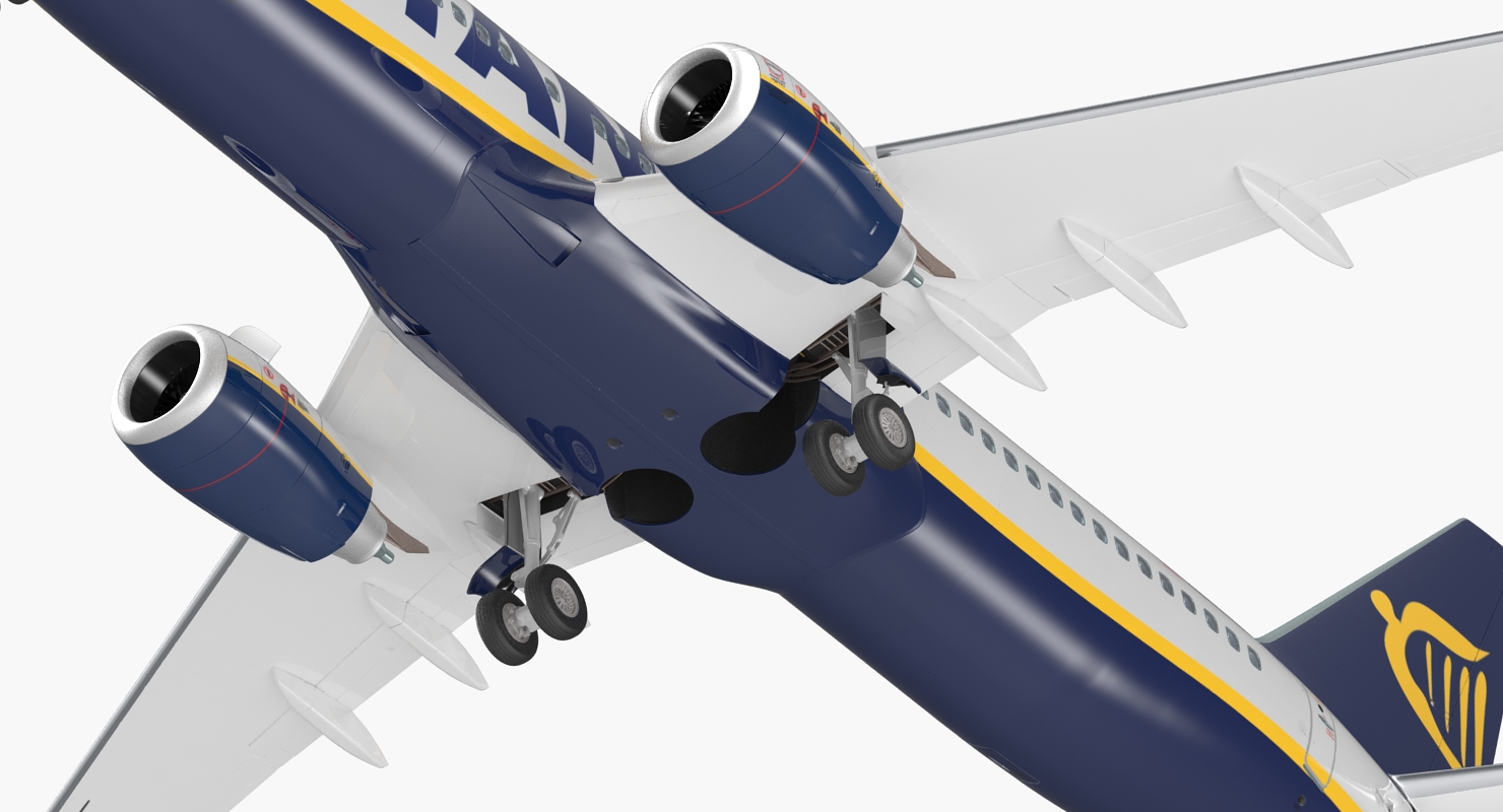 3D Boeing 737 800 with Interior Ryanair