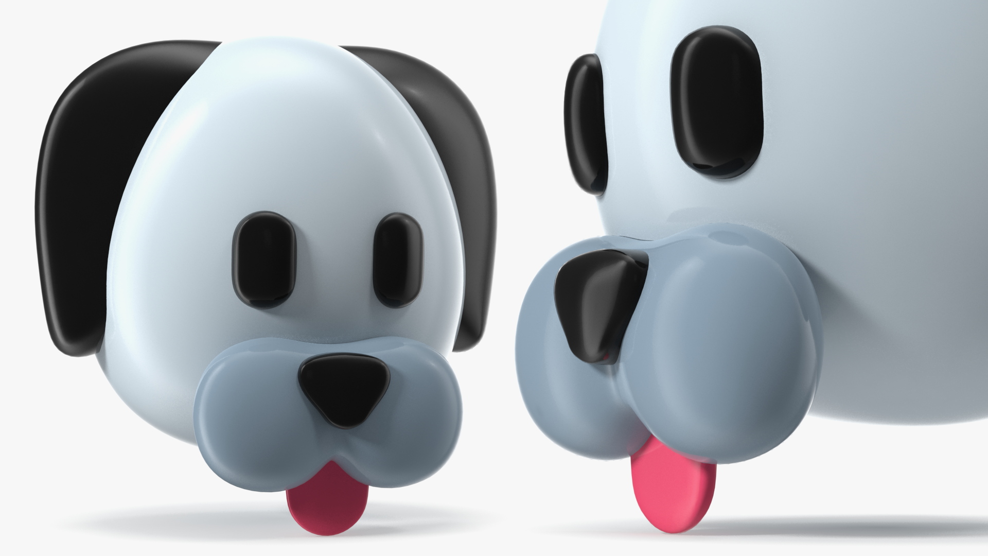 Dog Face Emoji 3D model