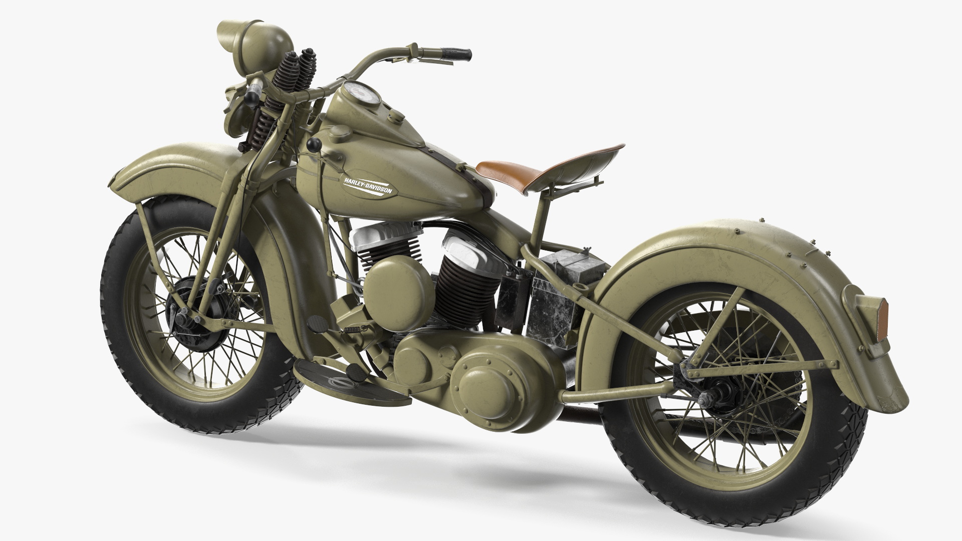 3D model Harley-Davidson WLA Liberator Green