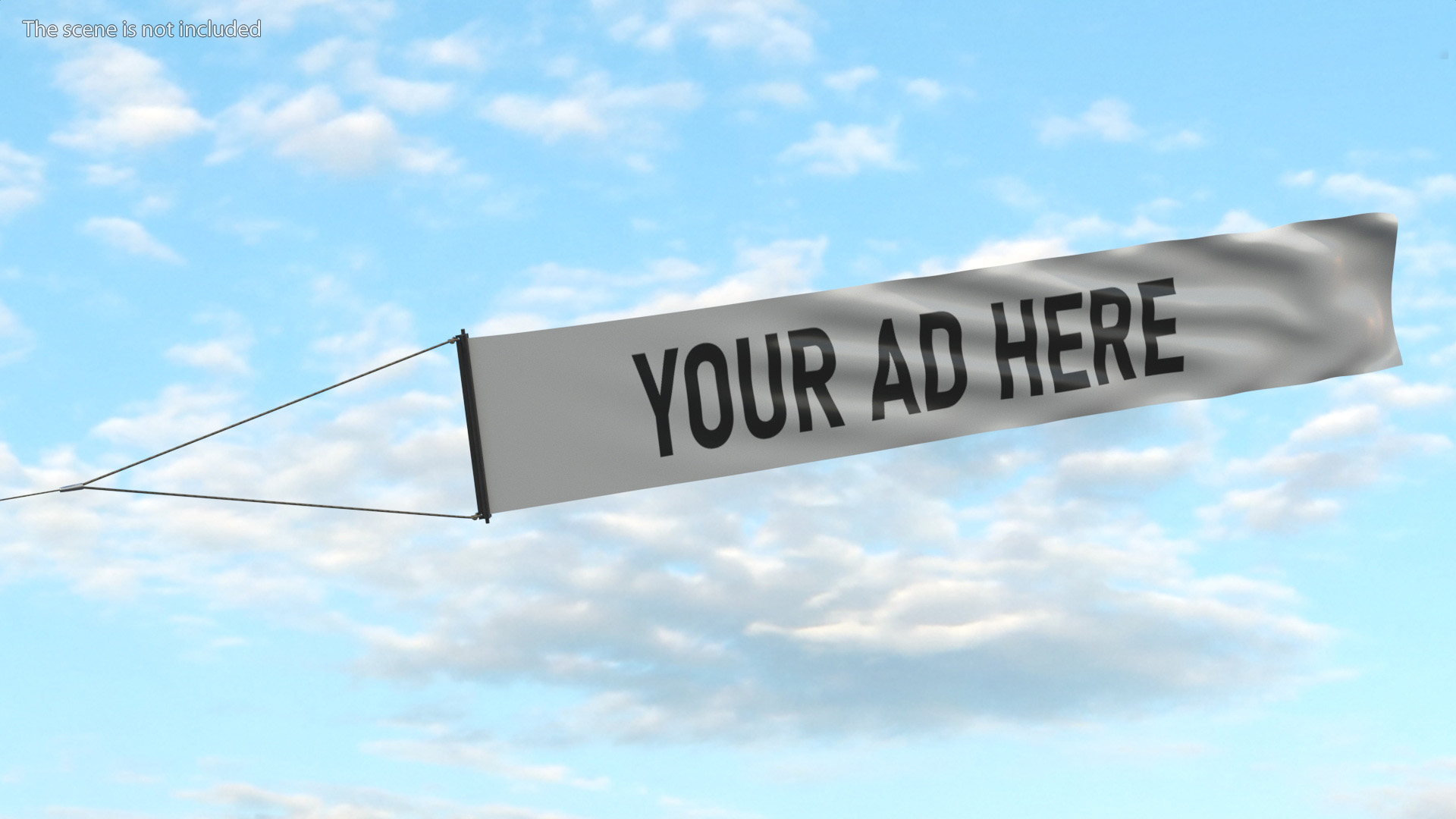 3D Small Advertising Air Banner model