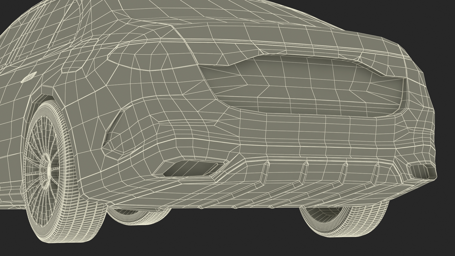 3D Luxury Car Red Sedan Rigged for Maya