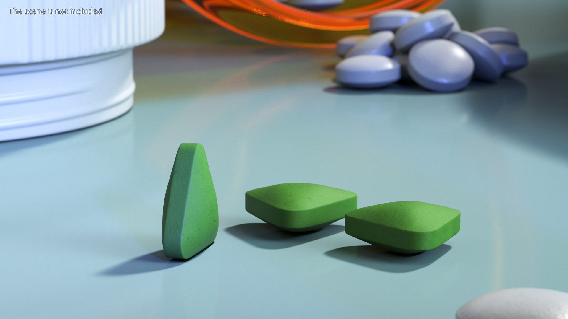 3D Triangle Pill model