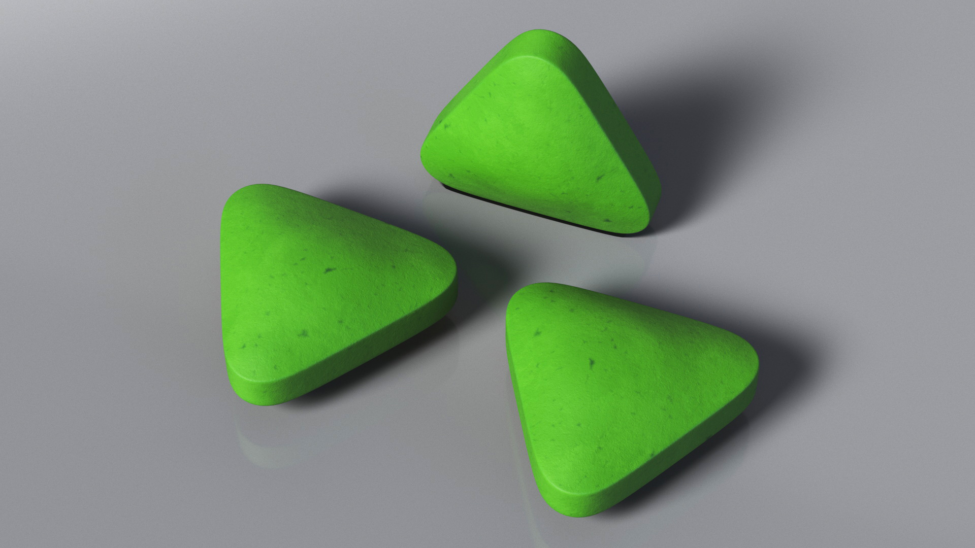 3D Triangle Pill model