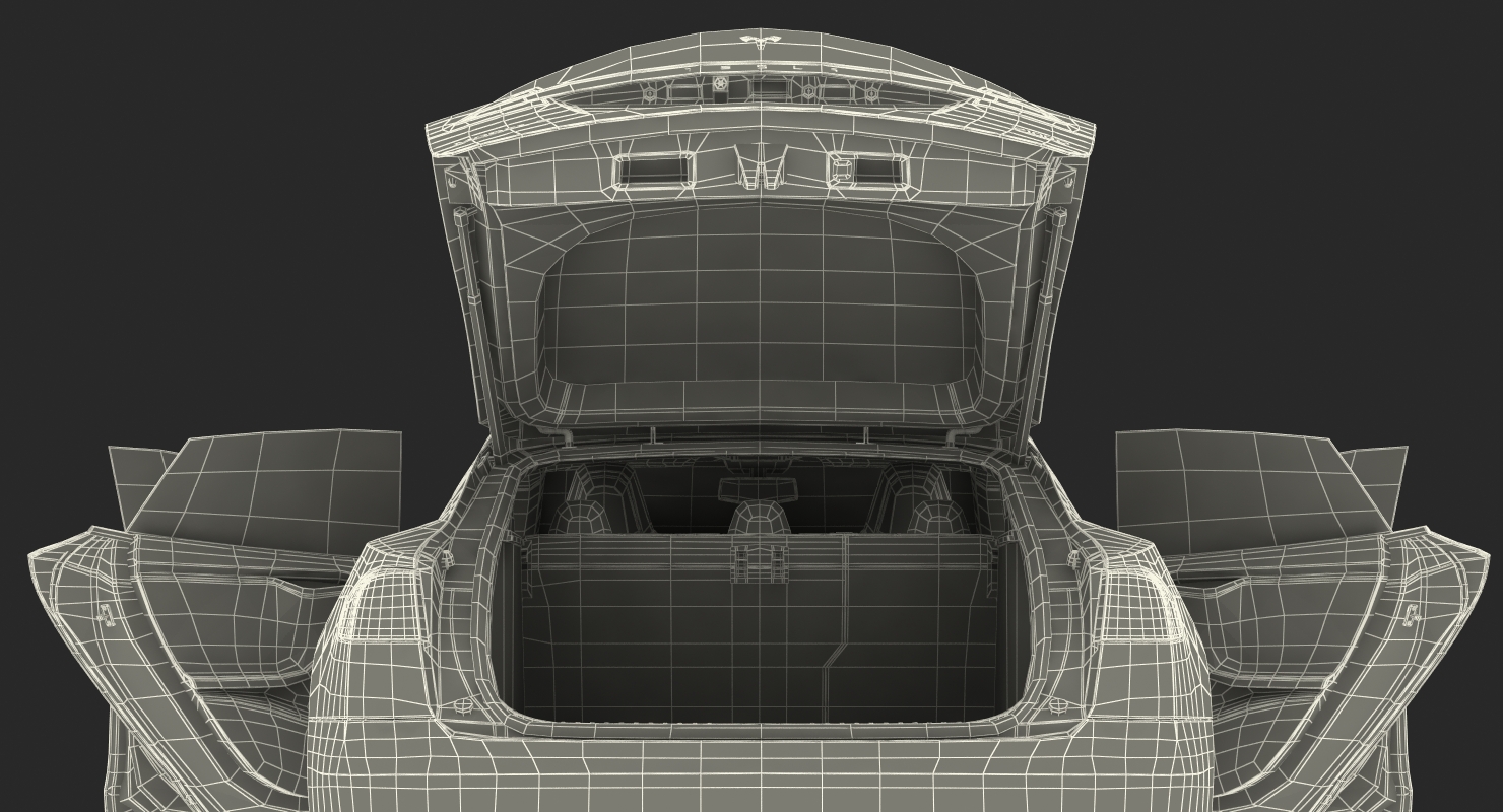 3D Tesla Model S P100D 2015 Rigged