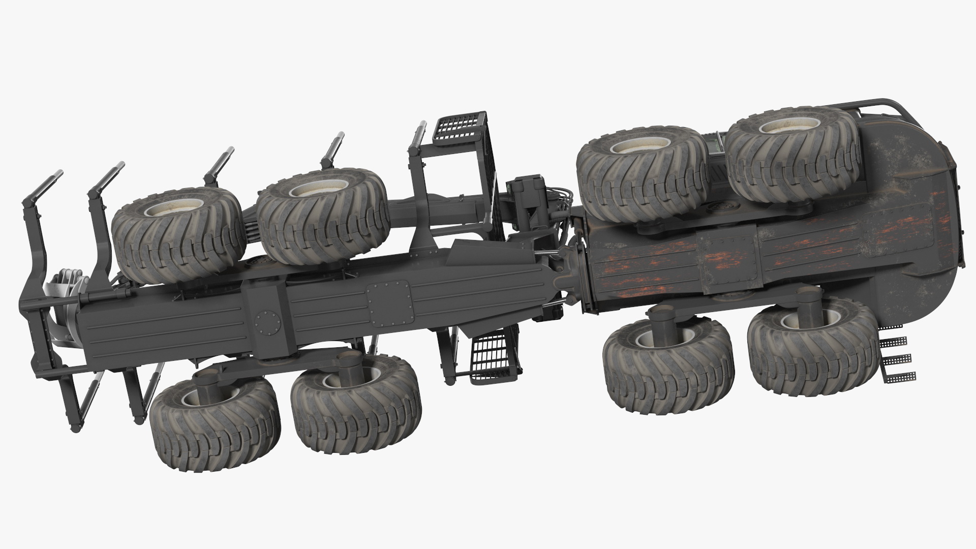 Forwarder Forestry Vehicle Dirty 3D