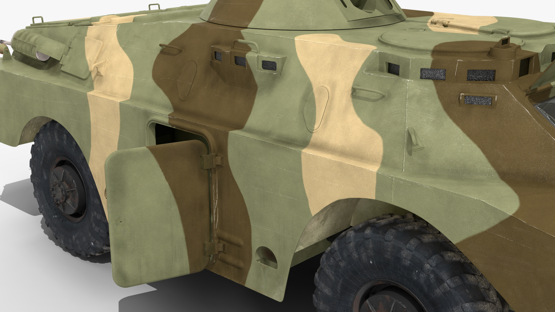 3D model BRDM 2 Amphibious Vehicle