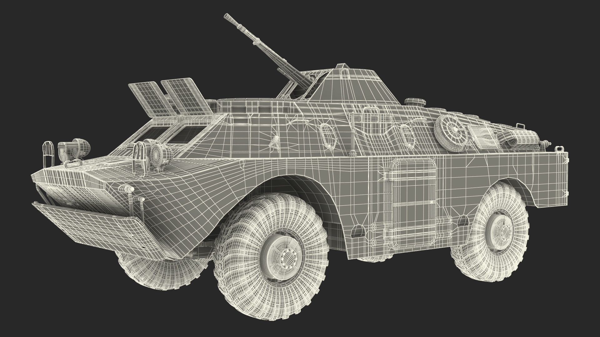 3D model BRDM 2 Amphibious Vehicle