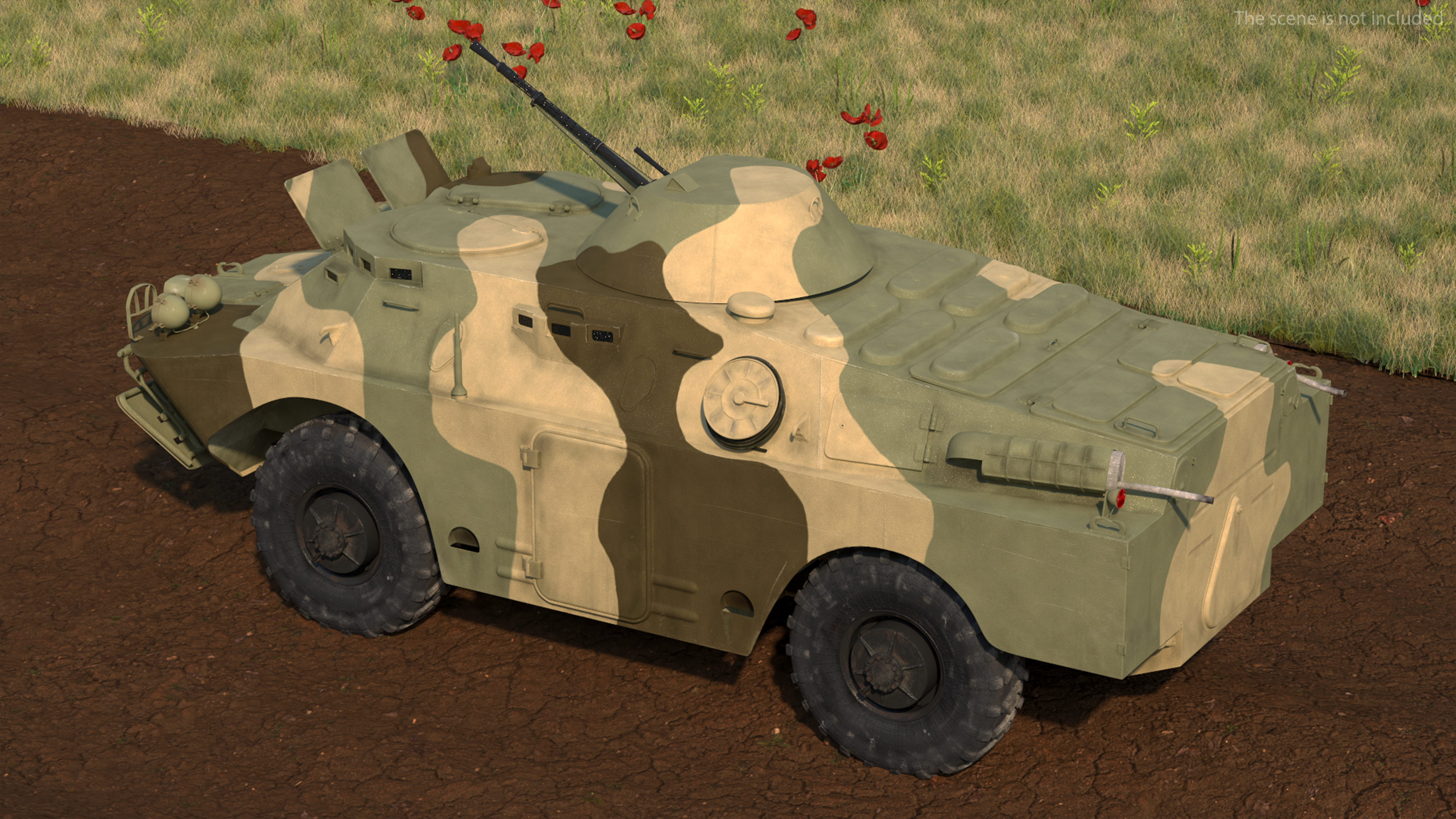 3D model BRDM 2 Amphibious Vehicle