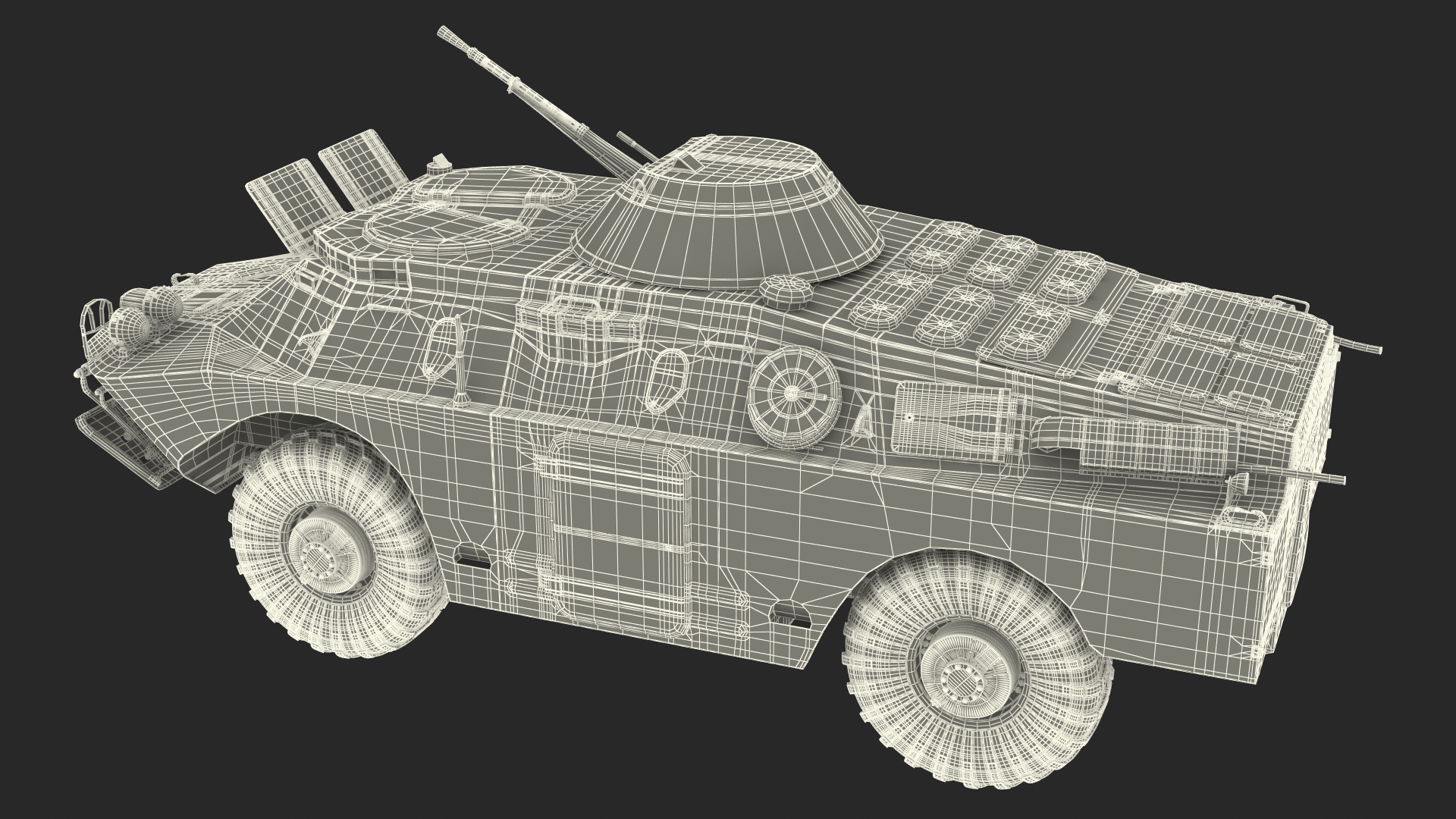 3D model BRDM 2 Amphibious Vehicle