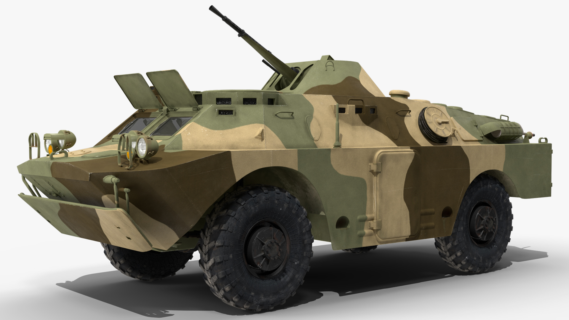 3D model BRDM 2 Amphibious Vehicle