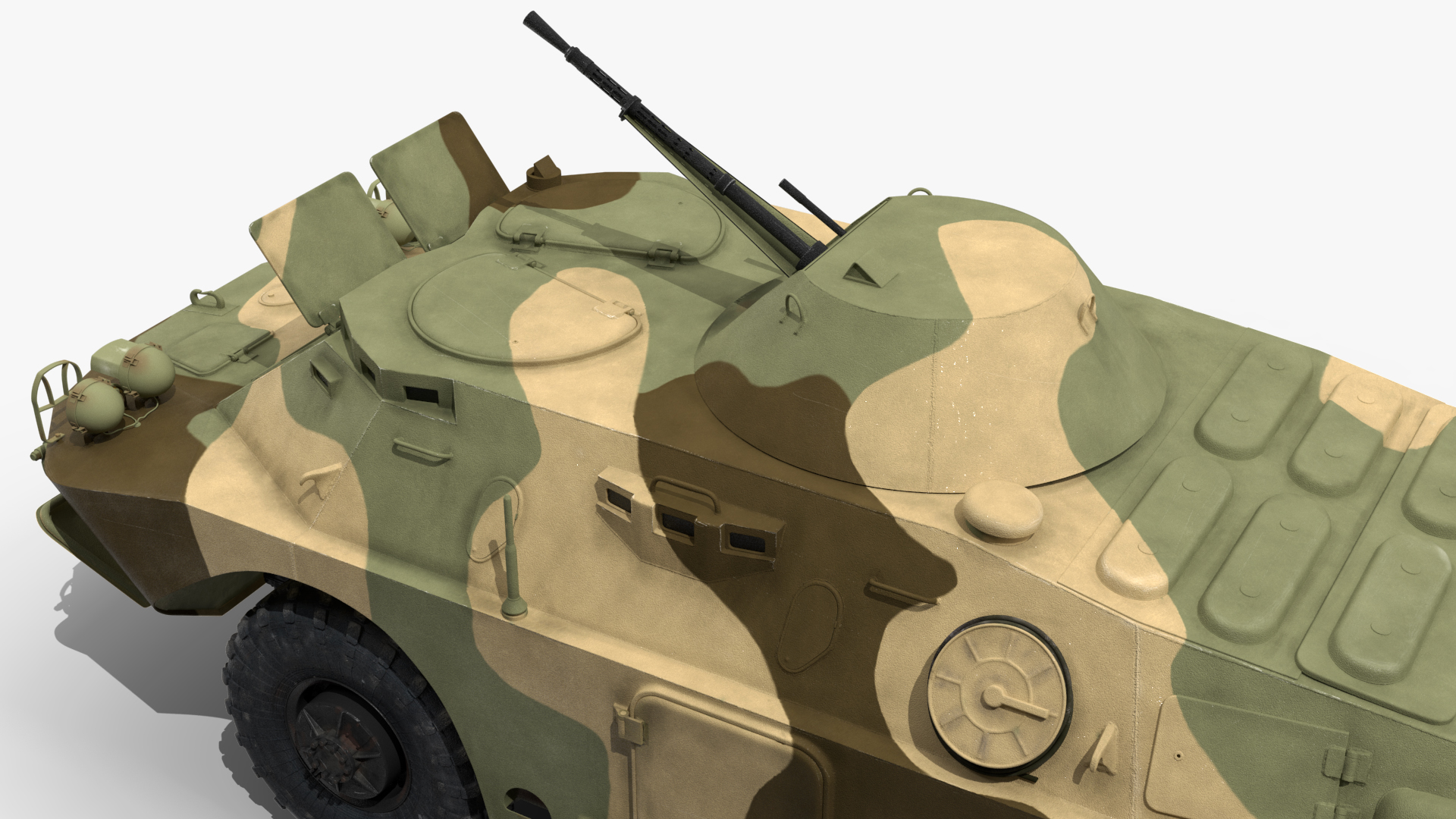 3D model BRDM 2 Amphibious Vehicle