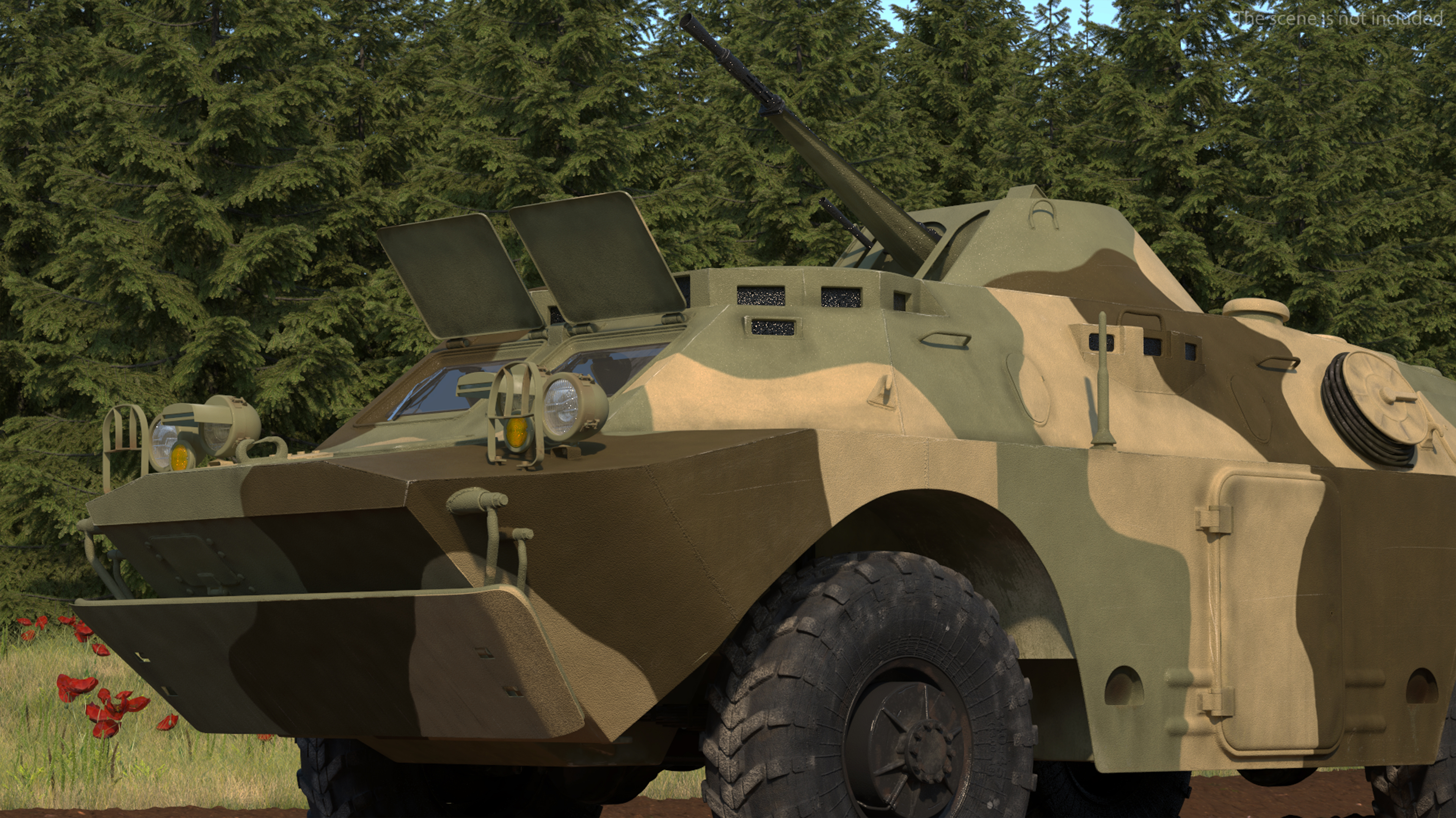 3D model BRDM 2 Amphibious Vehicle