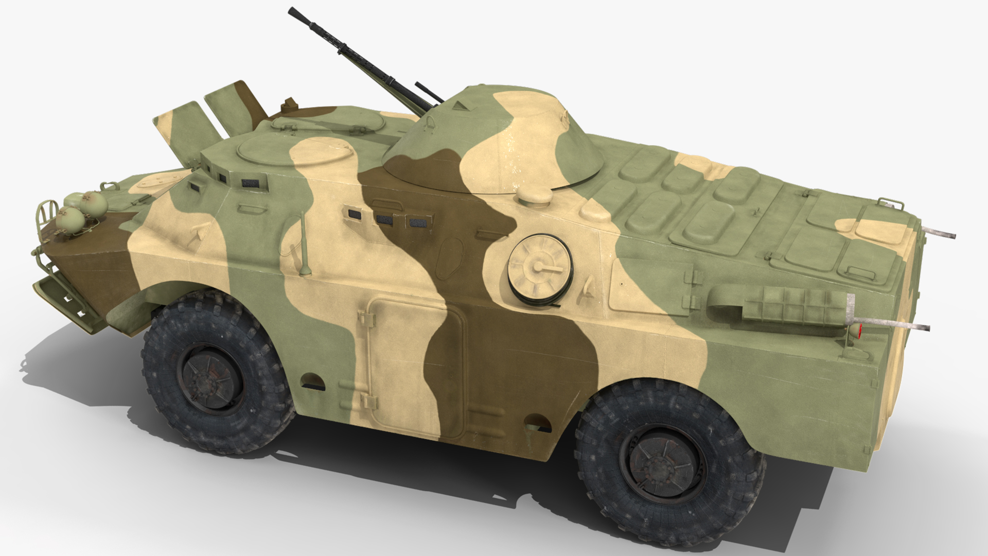 3D model BRDM 2 Amphibious Vehicle