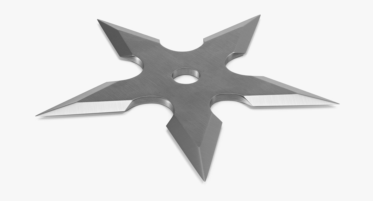 3D Shurikens Set model