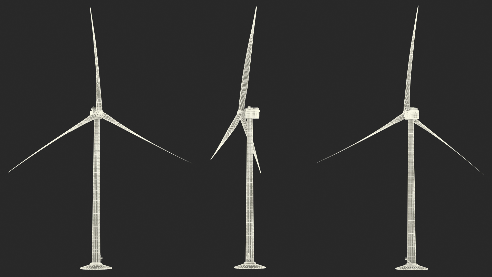 3D Giant Wind Turbine model