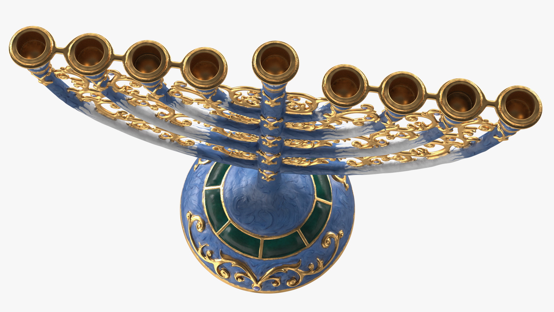 Handmade Hanukkah Candlestick 3D model