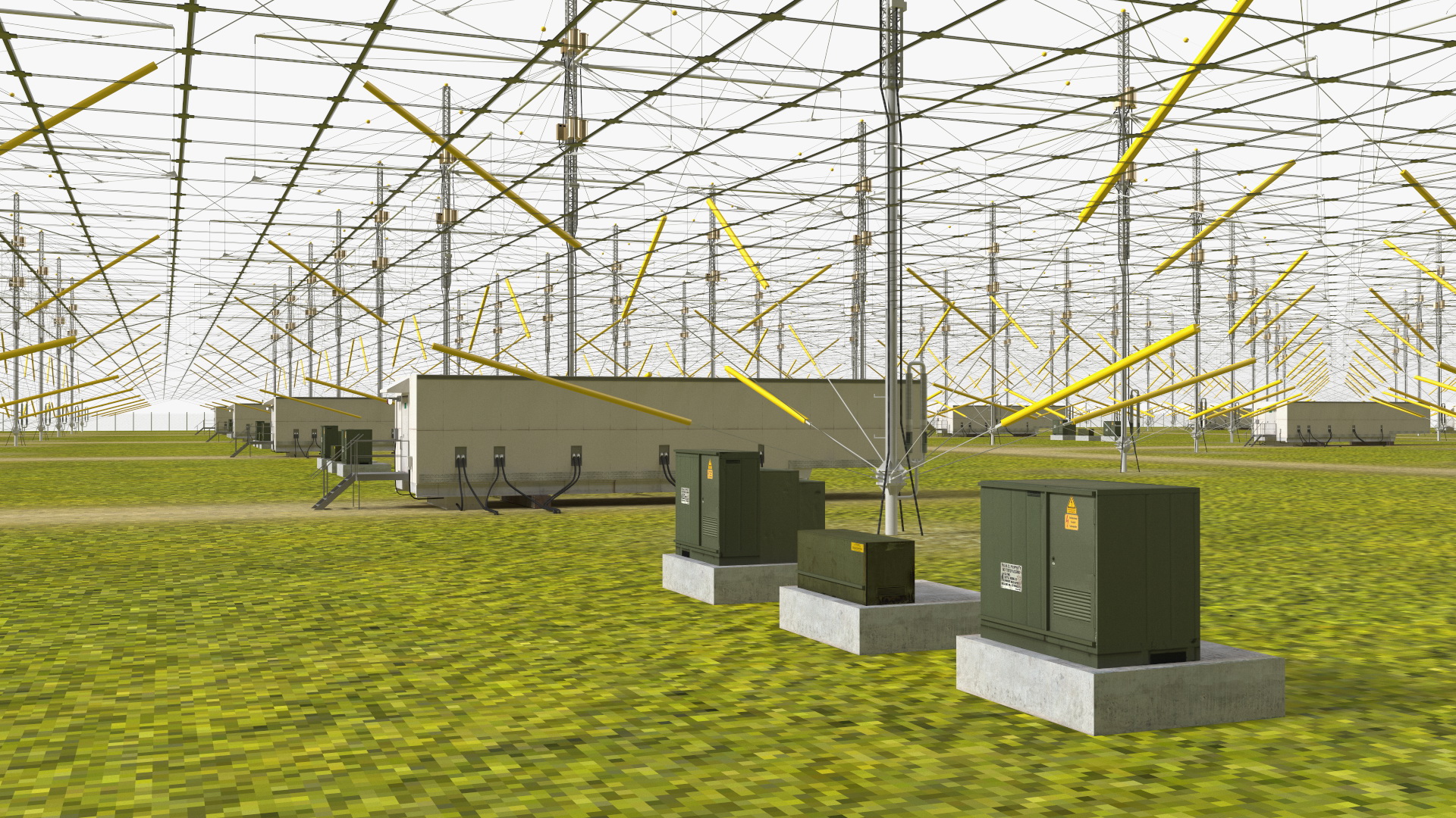 3D HAARP Ionosphere Research Station model