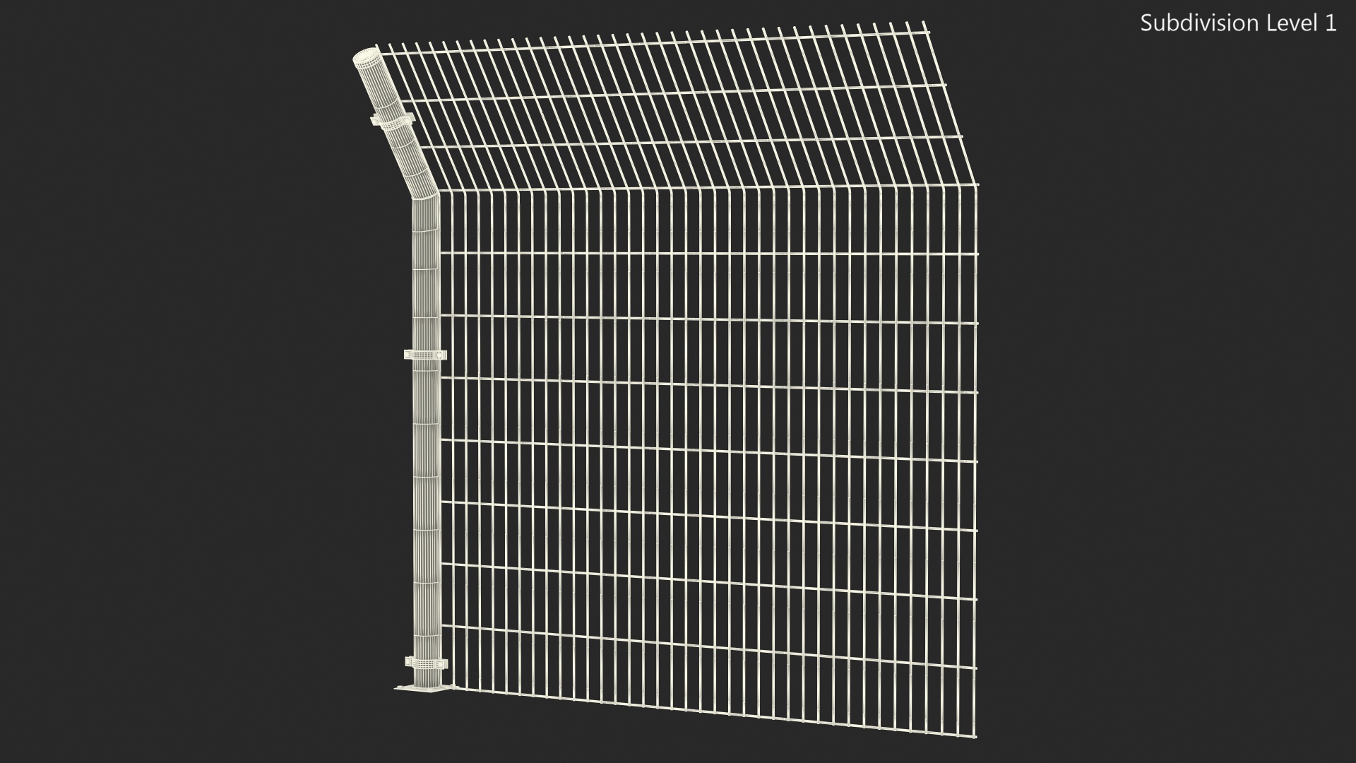 3D Mesh Fence Green