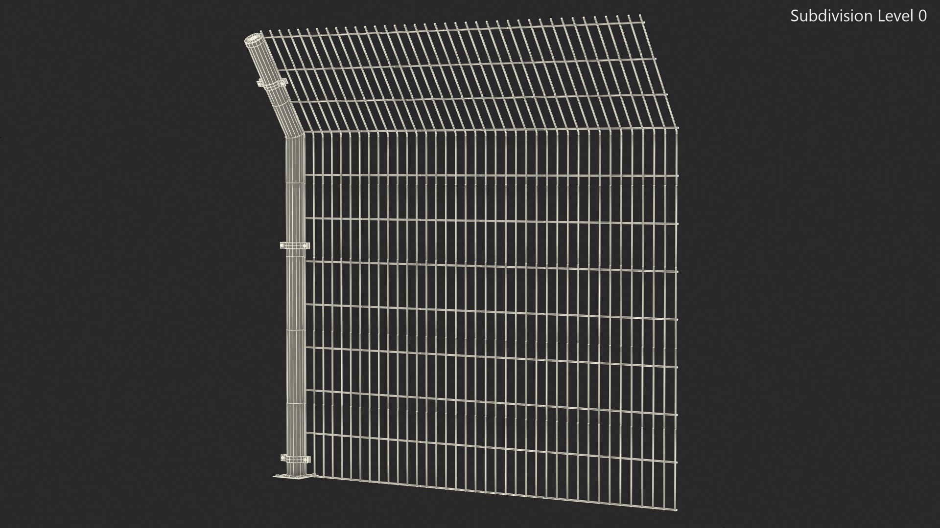 3D Mesh Fence Green