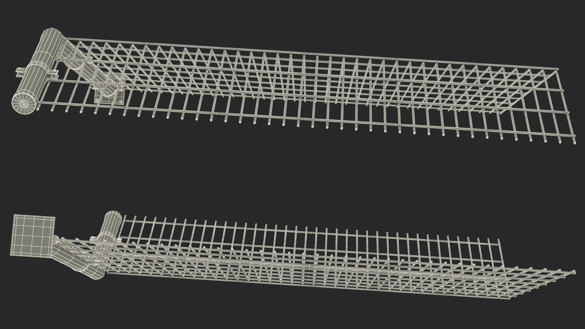 3D Mesh Fence Green