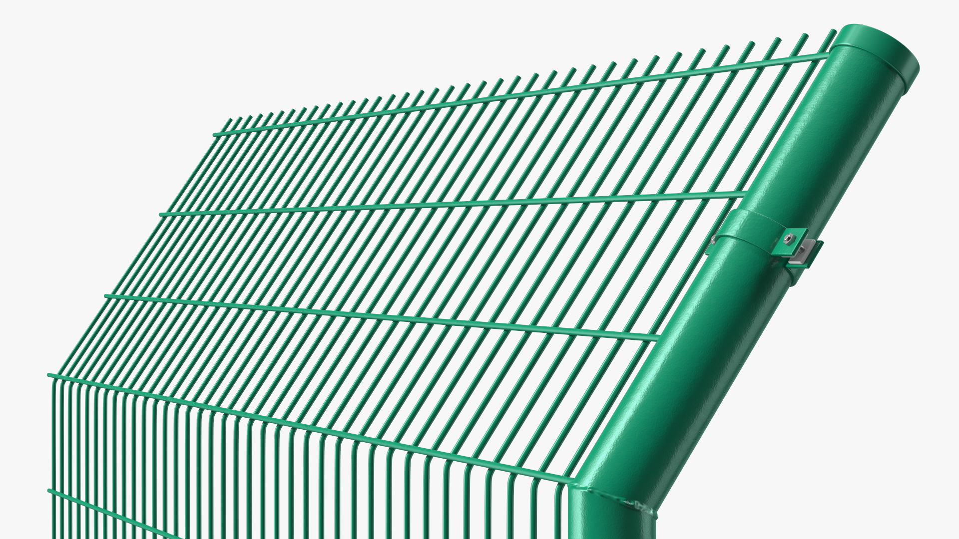 3D Mesh Fence Green