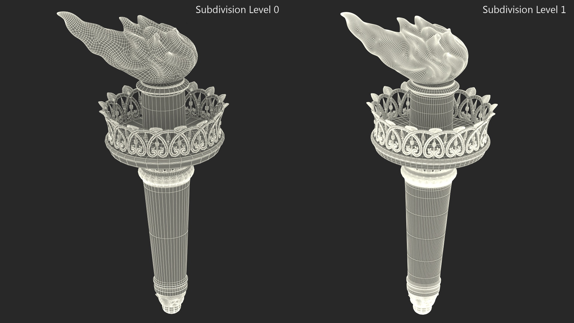 3D Statue of Liberty Torch model