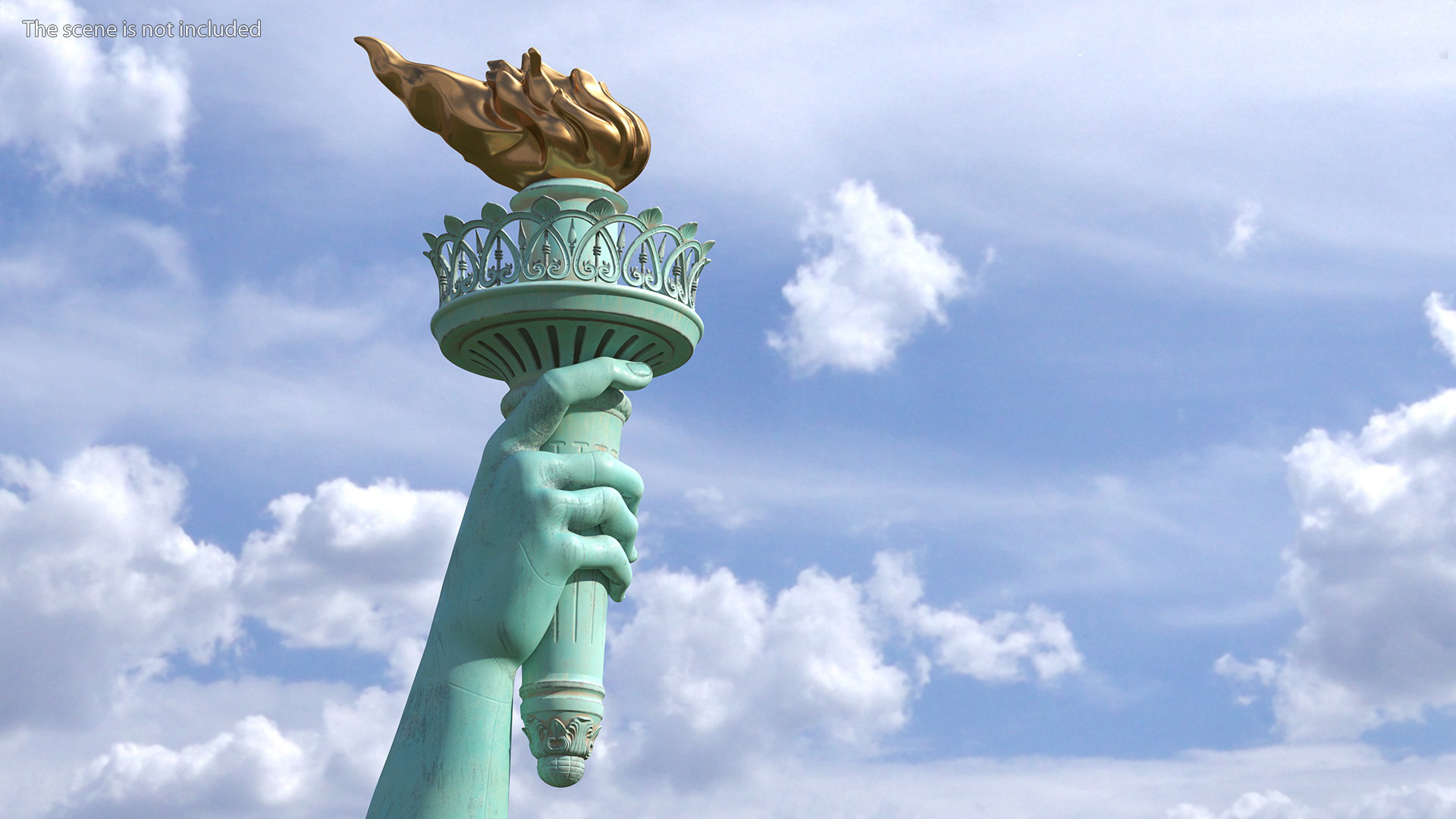 3D Statue of Liberty Torch model