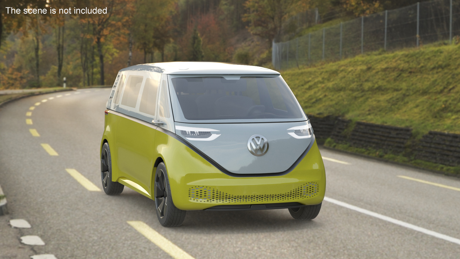 3D model Volkswagen ID Buzz Rigged