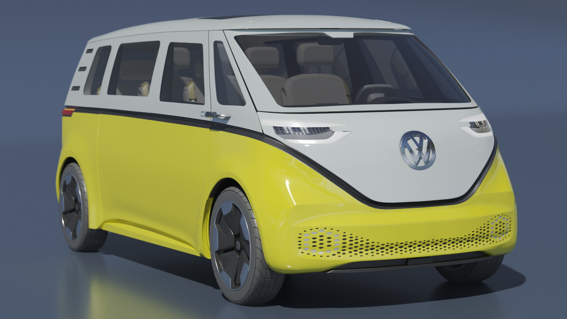 3D model Volkswagen ID Buzz Rigged