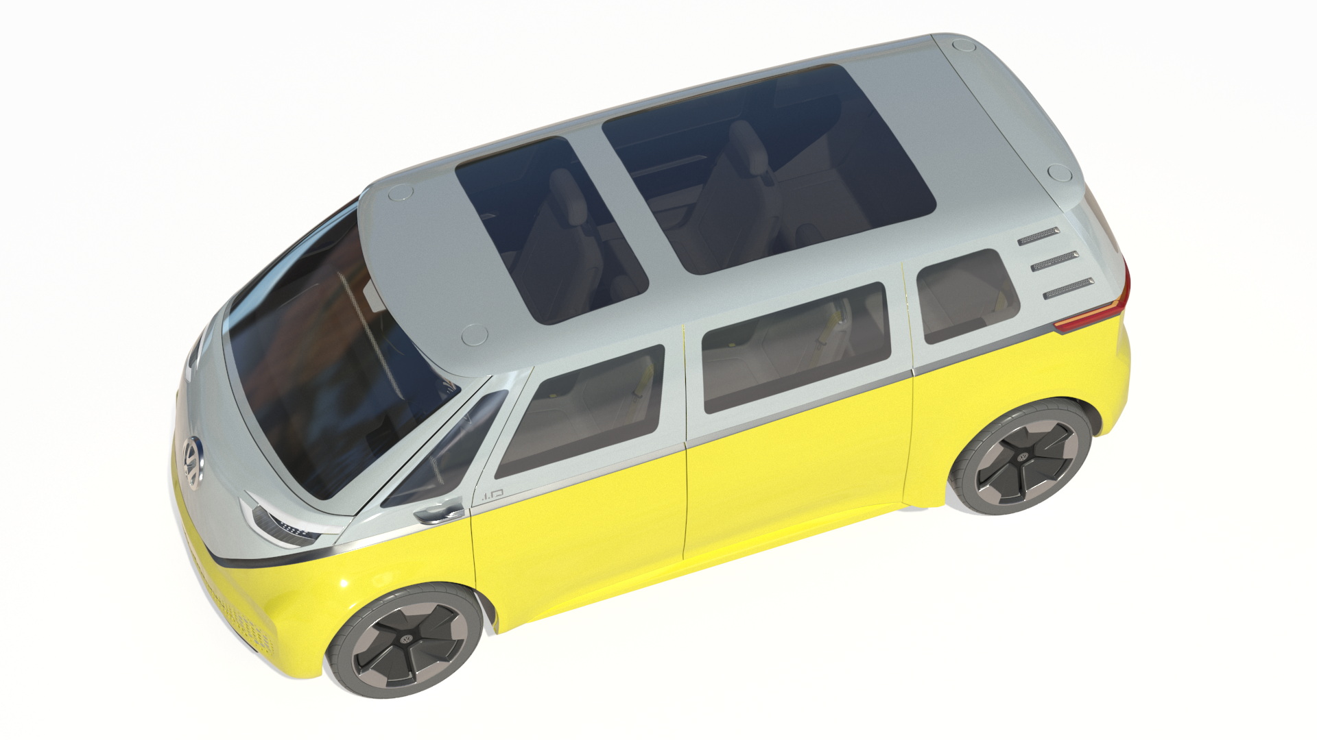 3D model Volkswagen ID Buzz Rigged