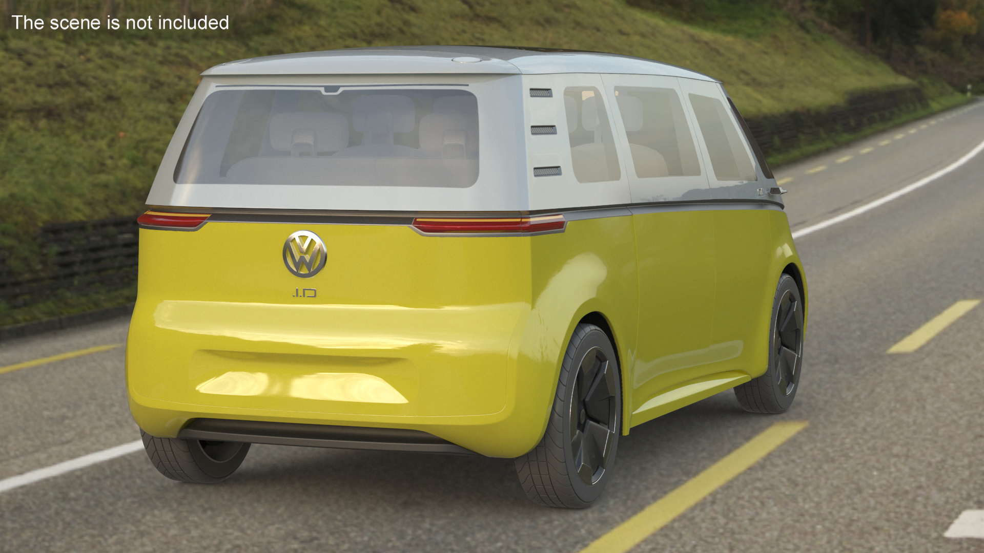 3D model Volkswagen ID Buzz Rigged