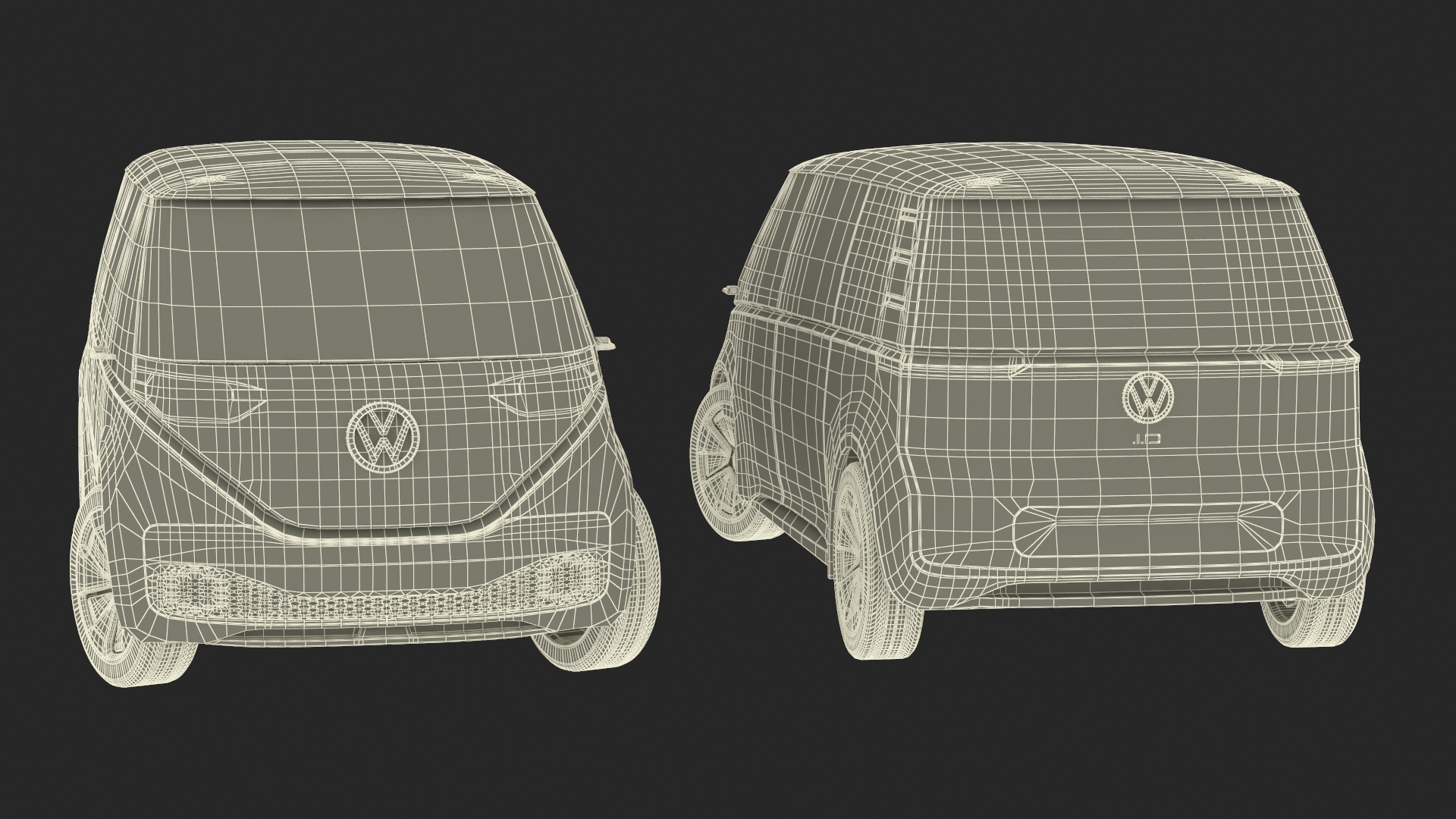 3D model Volkswagen ID Buzz Rigged