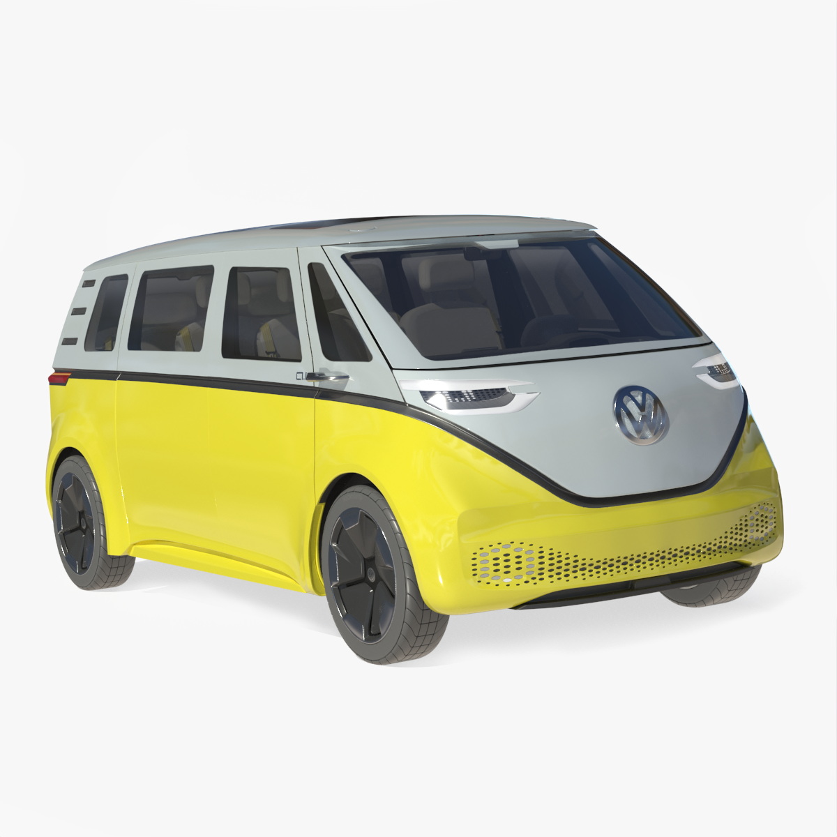 3D model Volkswagen ID Buzz Rigged