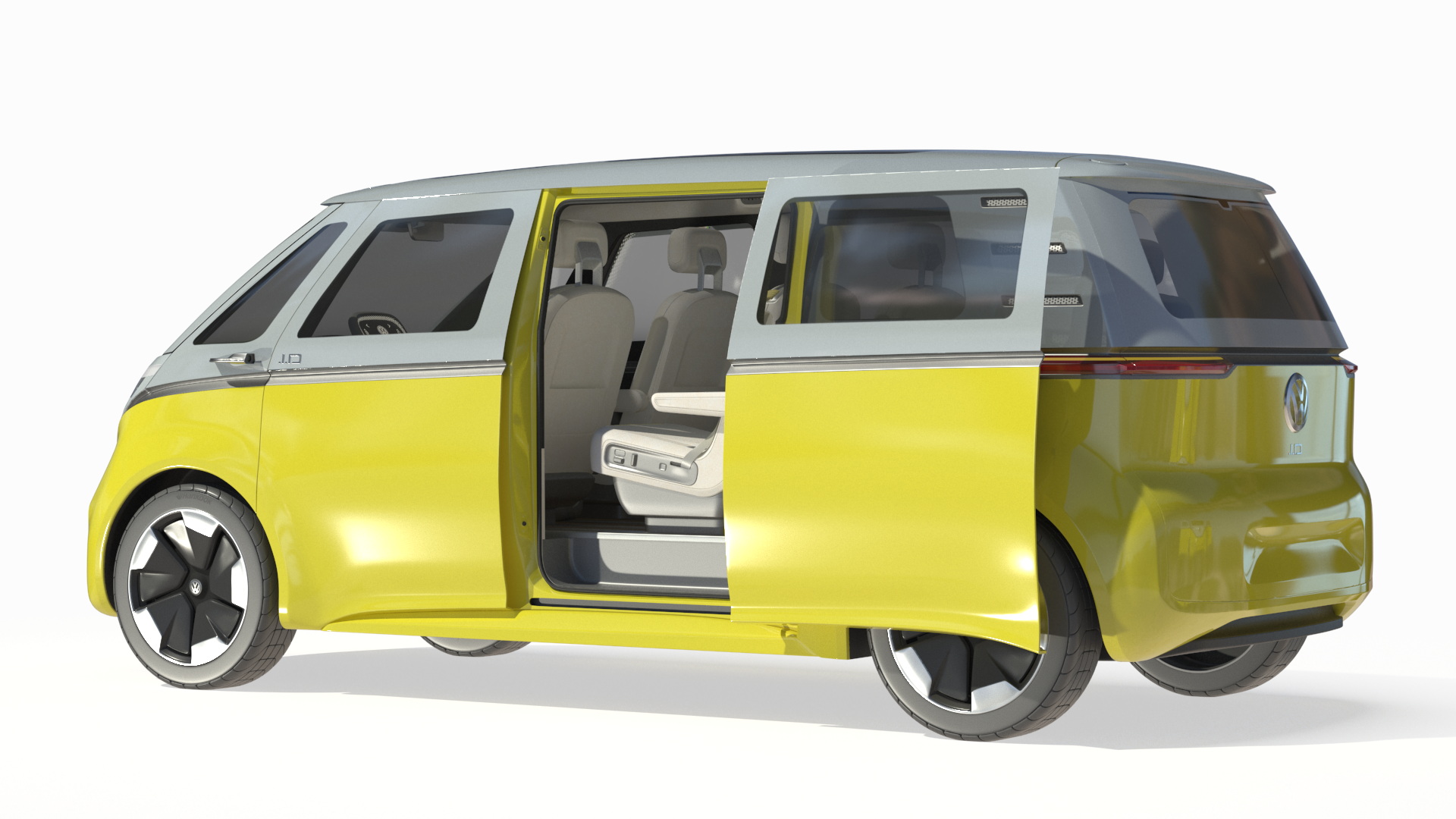 3D model Volkswagen ID Buzz Rigged