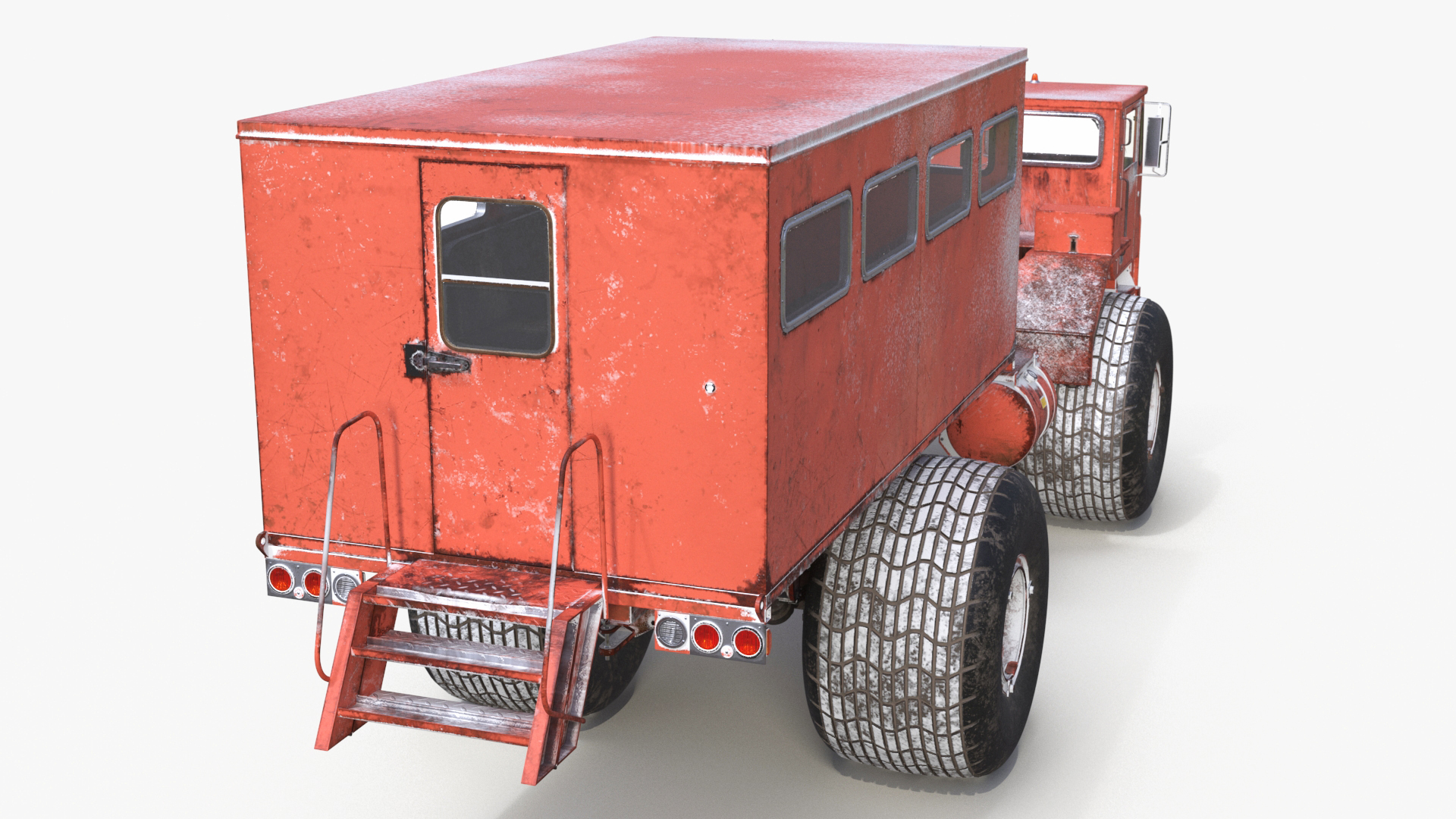 Antarctica Snow Vehicle Rigged for Maya 3D model