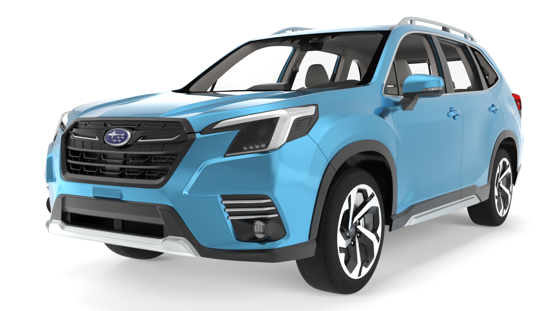 3D Blue Subaru Forester 2022 Simplified