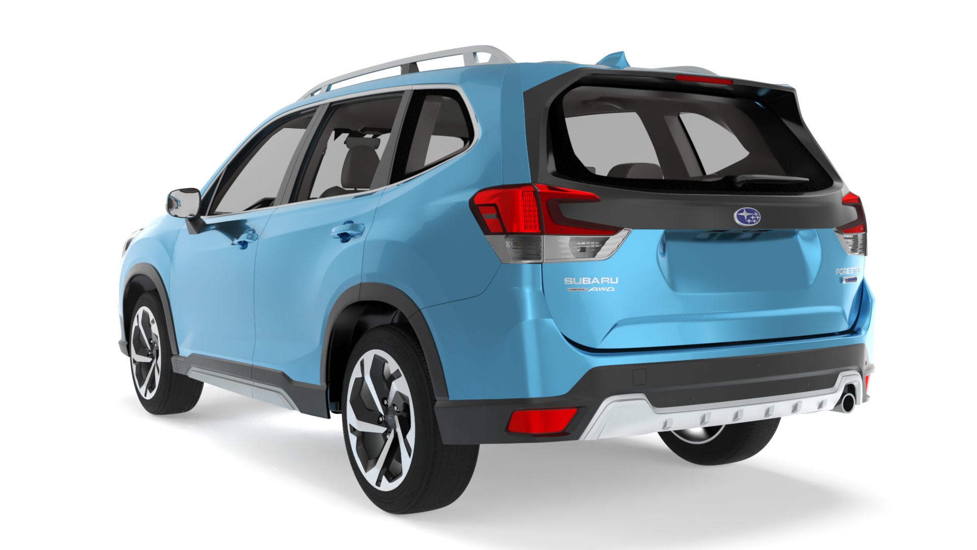 3D Blue Subaru Forester 2022 Simplified