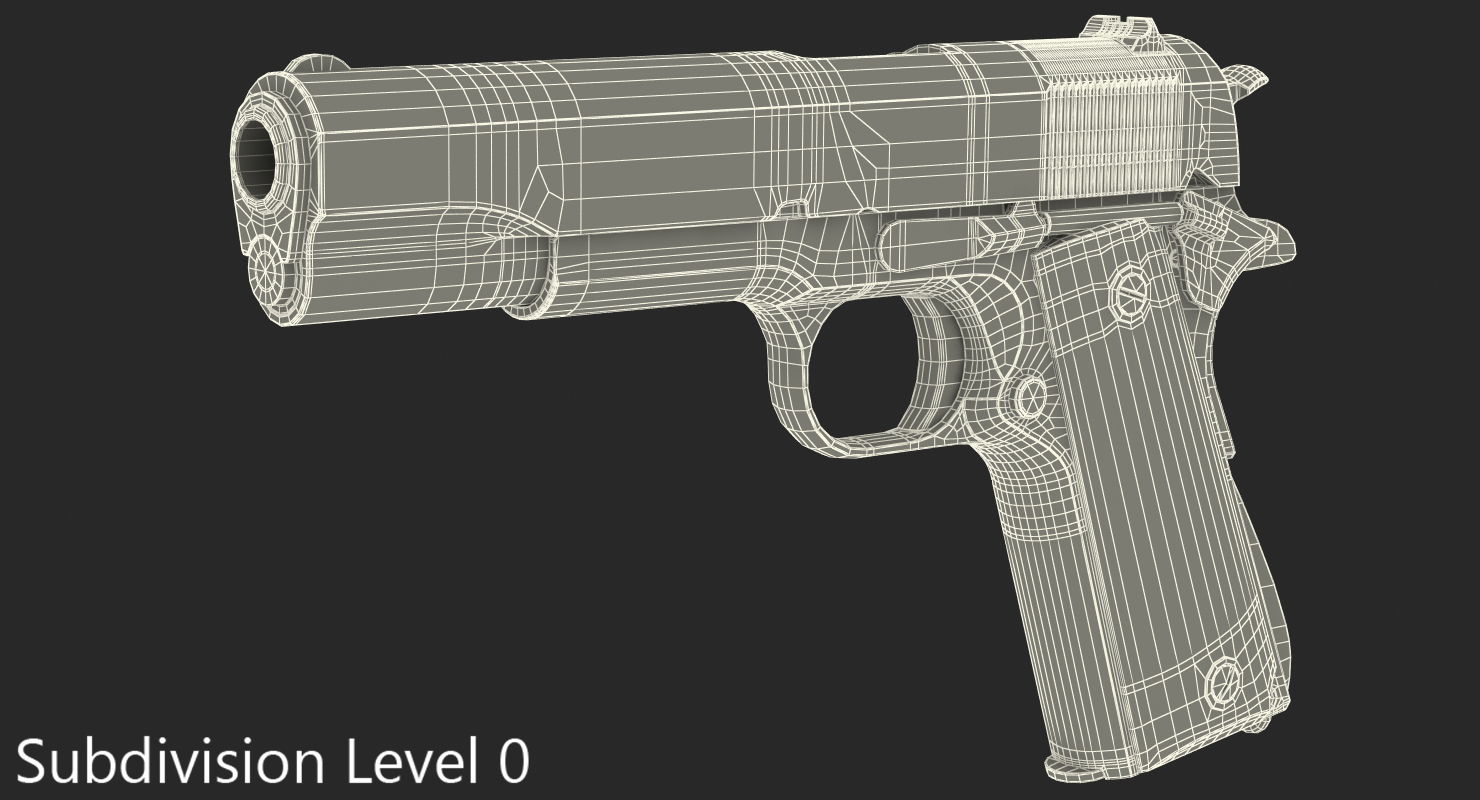 Pistol Colt M1911 3D