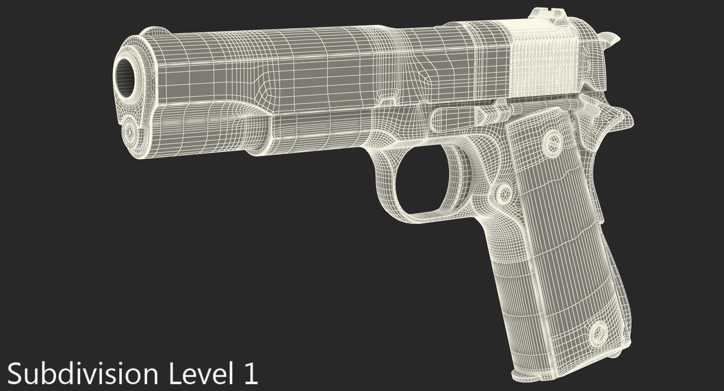 Pistol Colt M1911 3D