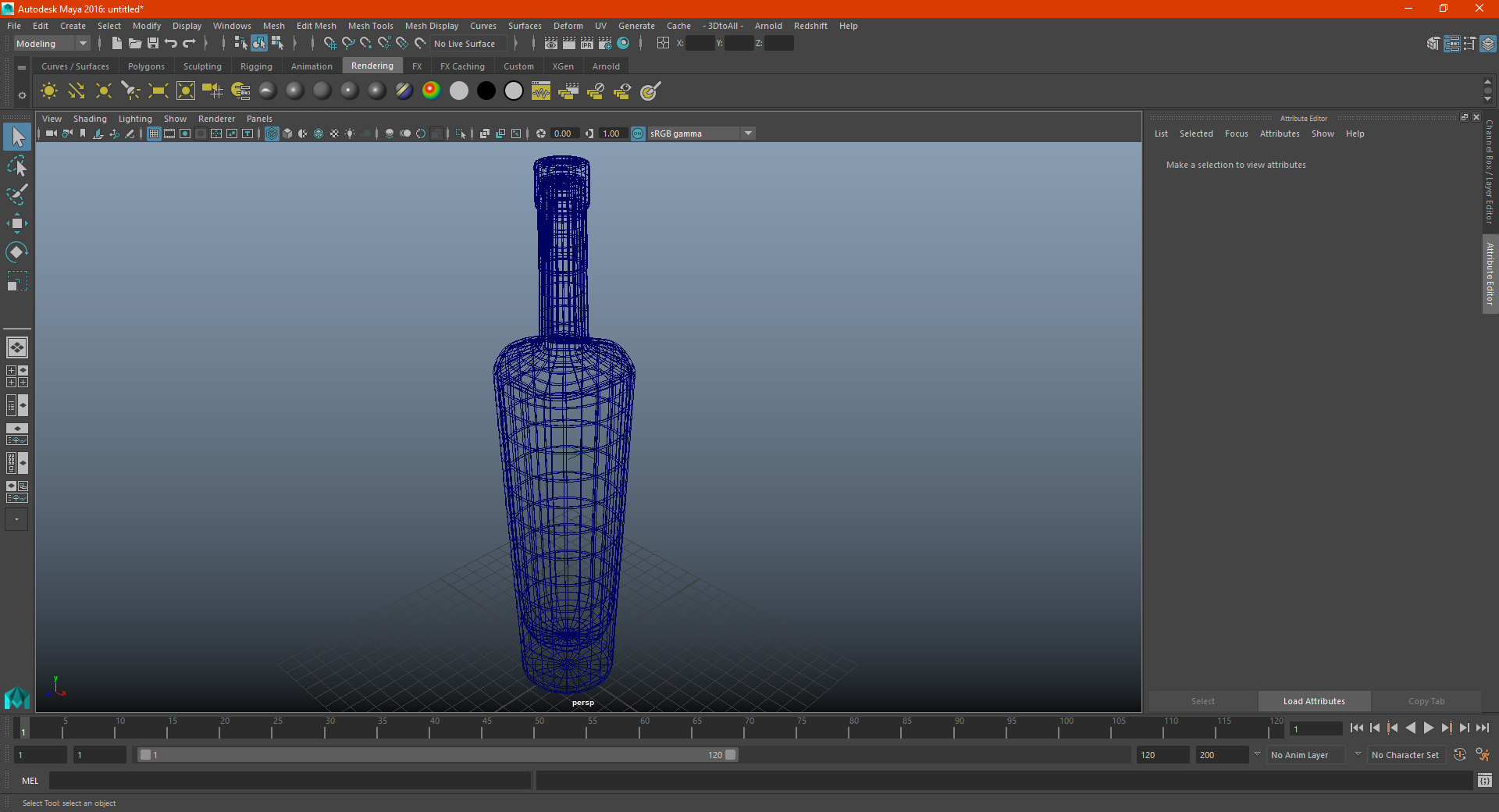 3D model Absinthe Bottle