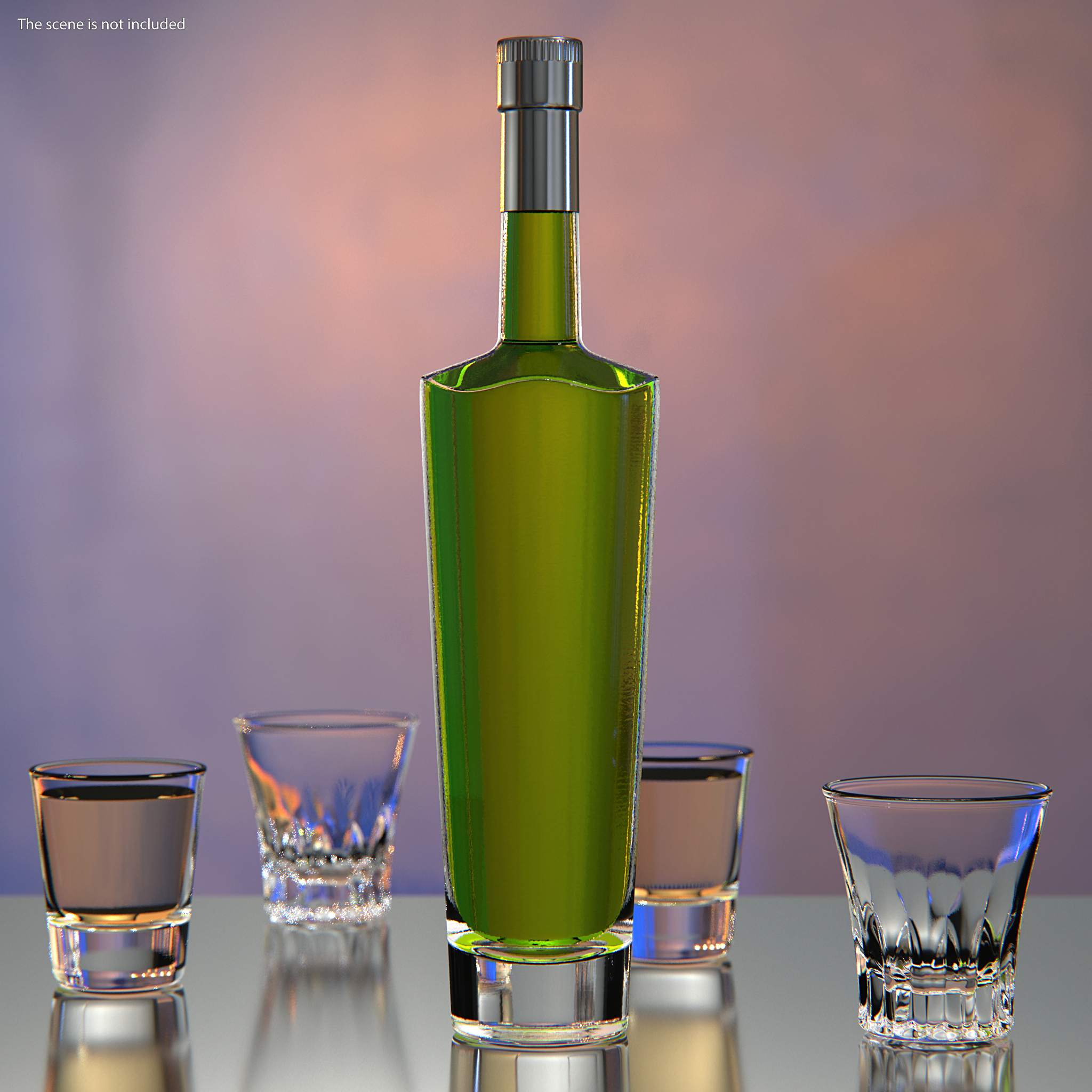 3D model Absinthe Bottle